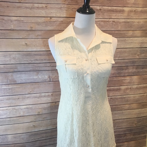 Gorgeous white lace party dress size small - Picture 3 of 5